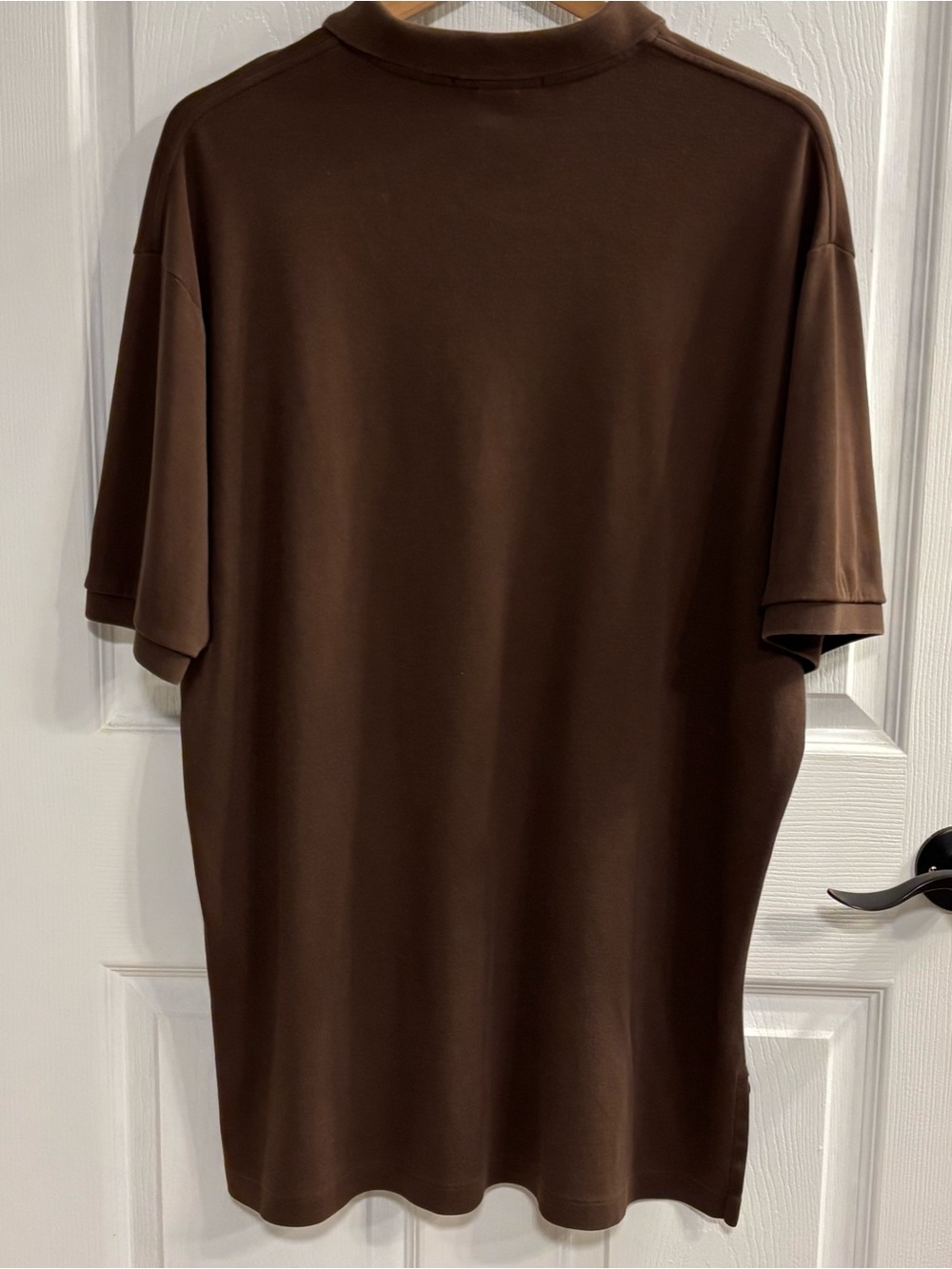 Vintage Polo Ralph Lauren Polo Shirt Brown XL Made in Hong Kong 100% Cotton USA - Picture 4 of 8